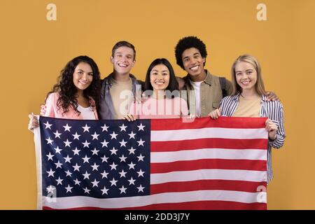 International knowledge program, learning English, exchange students Stock Photo