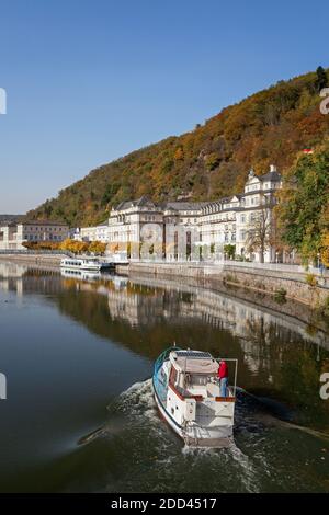 geography / travel, Germany, Rhineland-Palatinate, Bad Ems, kurhaus to the Lahn in the spa Bad Emsian, Additional-Rights-Clearance-Info-Not-Available Stock Photo