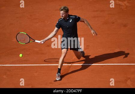 David Goffin during French Tennis Open at Roland-Garros arena on June 02, 2018 in Paris, France. Photo by Christian Liewig/ABACAPRESS.COM Stock Photo