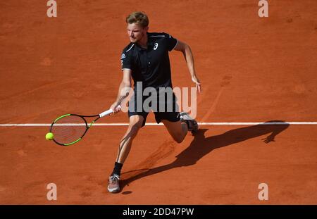 David Goffin during French Tennis Open at Roland-Garros arena on June 02, 2018 in Paris, France. Photo by Christian Liewig/ABACAPRESS.COM Stock Photo