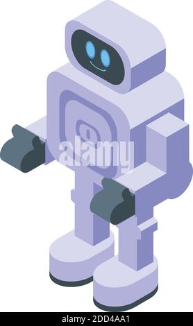 Online marketing robot icon. Isometric of online marketing robot vector icon for web design isolated on white background Stock Vector