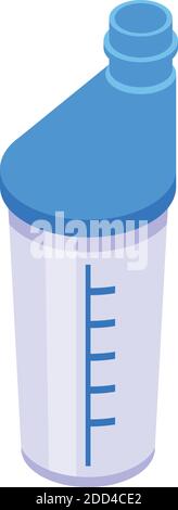Sport nutrition shaker icon. Isometric of sport nutrition shaker vector icon for web design isolated on white background Stock Vector