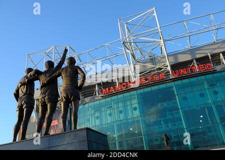 Old Trafford Stadium, Home of Manchester United Football Club Stock Photo