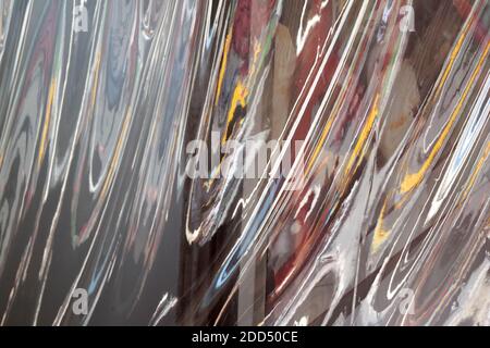 Abstract colorful background. Wavy  wallpaper. Stock Photo