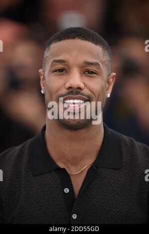 Michael B. Jordan attending the Fahrenheit 451 photocall held at the Palais des Festivals on May 12, 2018 in Cannes, France as part of the 71st annual Cannes Film Festival. Photo by Lionel Hahn/ABACAPRESS.COM Stock Photo