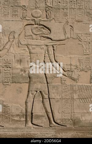 TEMPLE OF KHNUM, EGYPT Stock Photo