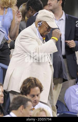 New York - Former New York City Mayor David Dinkins attends Rafael Nadal of, Spain. 30th Aug, 2011. playing against Andrey Golubev of Kazakhstan during Day Two of the 2011 US Open at the USTA Billie Jean King National Tennis Center on August 30, 2011 in the Flushing neighborhood of the Queens borough of New York City Photo Credit: Anthony Behar/Sipa Press/skarsipatb.010/1108310743 Credit: Sipa USA/Alamy Live News Stock Photo