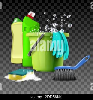 Bathroom Cleaning Kit Stock Photo, Picture and Royalty Free Image. Image  21750098.