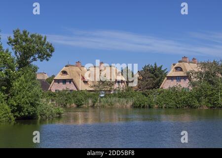 geography / travel, Germany, Schleswig-Holstein, Sylt, at village pond in Wenningstedt, Additional-Rights-Clearance-Info-Not-Available Stock Photo