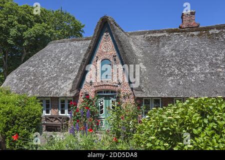 geography / travel, Germany, Schleswig-Holstein, Sylt, Friesenhaus in Keitum, Additional-Rights-Clearance-Info-Not-Available Stock Photo