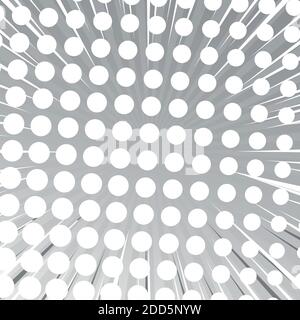 Black and White Comic Zoom with Lines and Dots - Vector illustration Stock Vector