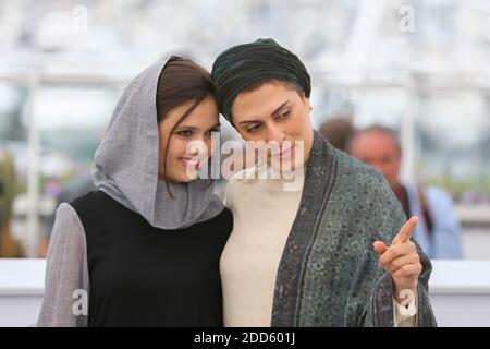 Actresses Marzieh Rezaei and Behnaz Jafari attend the photocall for '3 Faces (Se Rokh)' during the 71st annual Cannes Film Festival at Palais des Festivals on May 13, 2018 in Cannes, France Photo by David Boyer/ABACAPRESS.COM Stock Photo