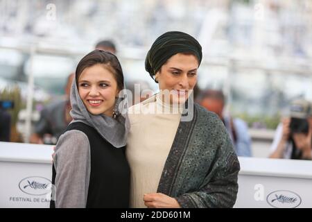 Actresses Marzieh Rezaei and Behnaz Jafari attend the photocall for '3 Faces (Se Rokh)' during the 71st annual Cannes Film Festival at Palais des Festivals on May 13, 2018 in Cannes, France Photo by David Boyer/ABACAPRESS.COM Stock Photo