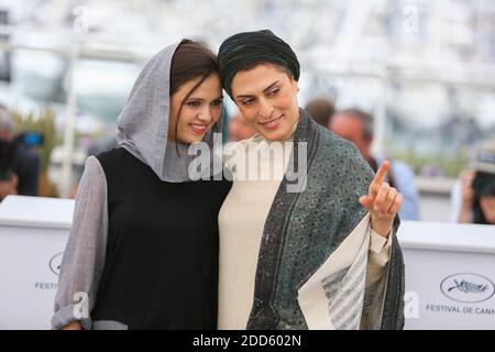 Actresses Marzieh Rezaei and Behnaz Jafari attend the photocall for '3 Faces (Se Rokh)' during the 71st annual Cannes Film Festival at Palais des Festivals on May 13, 2018 in Cannes, France Photo by David Boyer/ABACAPRESS.COM Stock Photo