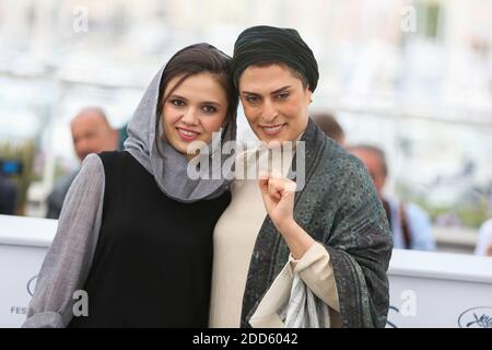 Actresses Marzieh Rezaei and Behnaz Jafari attend the photocall for '3 Faces (Se Rokh)' during the 71st annual Cannes Film Festival at Palais des Festivals on May 13, 2018 in Cannes, France Photo by David Boyer/ABACAPRESS.COM Stock Photo