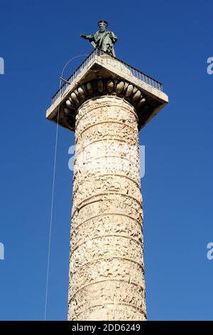 Italy, Rome, Marcus Aurelius column Stock Photo