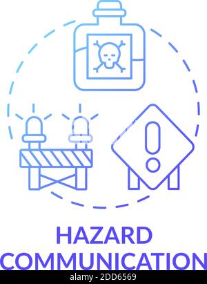 Hazard communication concept icon Stock Vector