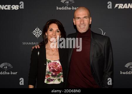 Zinedine Zidane et sa femme Veronique attending France 98 Party held at Buddha Bar in Paris, France on June 11, 2018. Photo by Jerome Domine/ABACAPRESS.COM Stock Photo