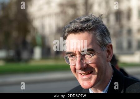 London, UK. 24th Nov, 2020. Rt Hon Jacob Rees-Mogg, Leader of the House of Commons, Conservative MP for North East Somerset, Credit: Ian Davidson/Alamy Live News Stock Photo