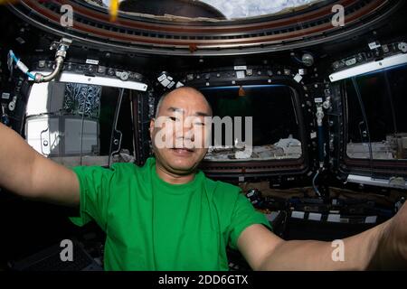 SpaceX Crew-1 Mission Specialist and Expedition 64 Flight Engineer Soichi Noguchi of JAXA (Japan Aerospace Exploration Agency) is pictured here on November 20, 2020, inside the International Space Station's 'window to the world,' the seven-windowed cupola. NASA/UPI Stock Photo