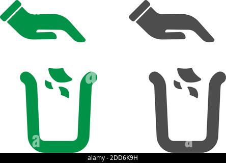 Trash bin icon design vector Stock Vector