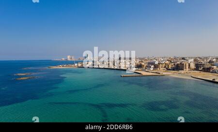 Capital of Libya, Tripoli seafront skyline view Stock Photo