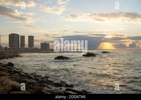 Capital of Libya, Tripoli seafront skyline view Stock Photo