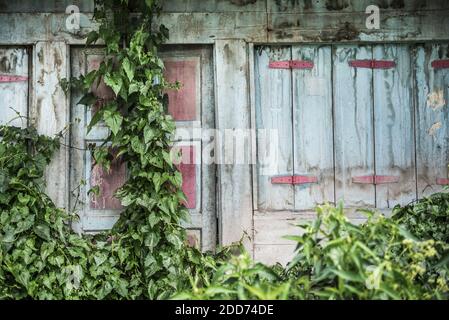 Ruins of Guru Kinayan Village, destroyed by the eruption of Sinabung Volcano, Berastagi (Brastagi), North Sumatra, Indonesia, Asia Stock Photo