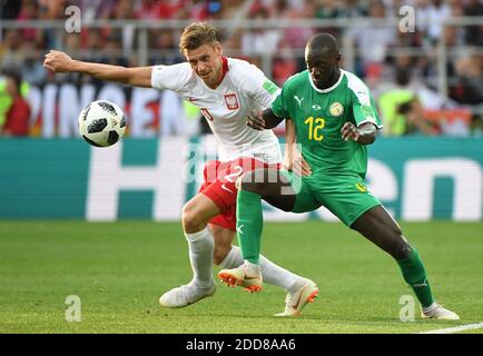 Lukasz Piszczek, Alfred Ndiaye during the 2018 FIFA World Cup Russia group H match between Poland and Senegal at Spartak Stadium on June 19, 2018 in Moscow, Russia. Photo by Christian Liewig/ABACAPRESS.COM Stock Photo