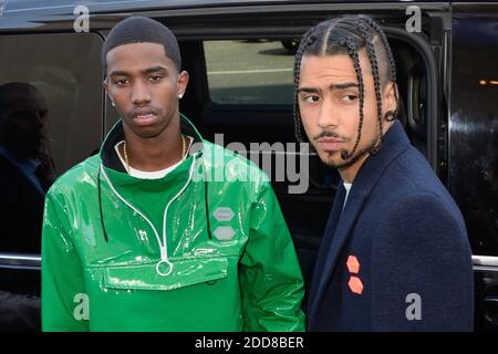 Playboi Carti attending the Off-White Menswear Spring Summer 2019 show as  part of Paris Fashion Week at the Palais de Chaillot in Paris, France on  June 20, 2018. Photo by Aurore Marechal/ABACAPRESS.COM