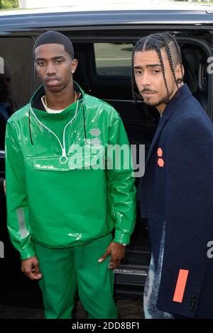 Playboi Carti attending the Off-White Menswear Spring Summer 2019 show as  part of Paris Fashion Week at the Palais de Chaillot in Paris, France on  June 20, 2018. Photo by Aurore Marechal/ABACAPRESS.COM