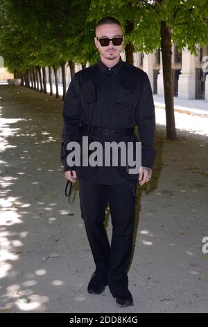 J Balvin attending the Off-White Menswear Spring Summer 2019 show as part  of Paris Fashion Week at the Palais de Chaillot in Paris, France on June  20, 2018. Photo by Aurore Marechal/ABACAPRESS.COM