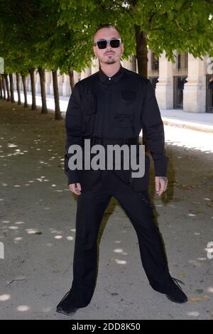 J Balvin attending the Off-White Menswear Spring Summer 2019 show as part  of Paris Fashion Week at the Palais de Chaillot in Paris, France on June  20, 2018. Photo by Aurore Marechal/ABACAPRESS.COM
