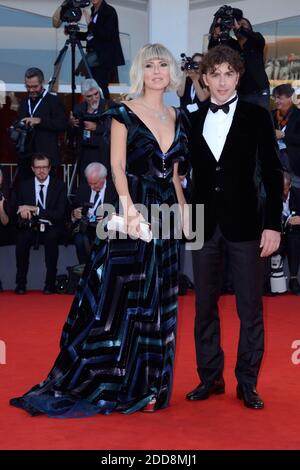 Eva Nestori and Festival Host Michele Riondino attending the Closing Ceremony Red Carpet as part of the 75th Venice International Film Festival (Mostra) in Venice, Italy on September 08, 2018. Photo by Aurore Marechal/ABACAPRESS.COM Stock Photo