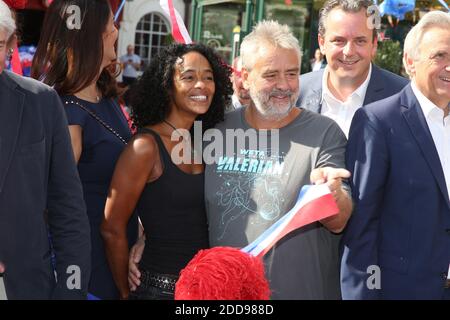 Luc Besson and his wife Virginie Besson-Silla attending Eurosat - CanCan Coaster Opening held at Europa-Park in Rust, Germany on September 12, 2018. Photo by Jerome Domine/ABACAPRESS.COM Stock Photo