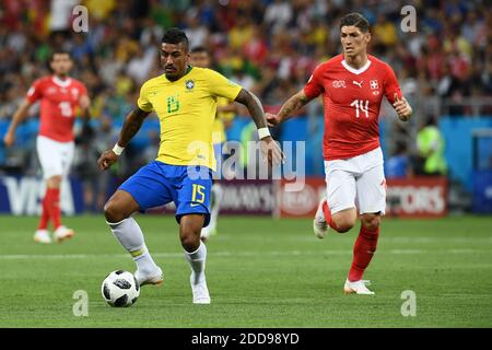 Paulinho of Brazil during 2018 FIFA World Cup Russia Group E match between Brazil and Switzerland at Rostov Arena in Rostov-on-Don, Russia on June 17, 2018. Photo by Giuliano Bevilacqua/ABACAPRESS.COM Stock Photo