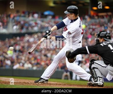 Minnesota Twins' Justin Morneau in a baseball game against the Kansas City  Royals, Friday, June 29, 2012, in Minneapolis. (AP Photo/Tom Olmscheid  Stock Photo - Alamy