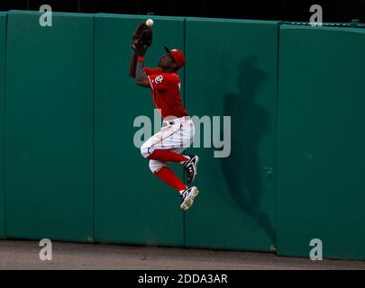 Washington Nationals center fielder Nyjer Morgan (1) during the game  between the Milwaukee Brewers and Washington Nationals at Miller Park in  Milwaukee, Wisconsin. The Brewers defeated the Nationals 7-5. (Credit  Image: ©