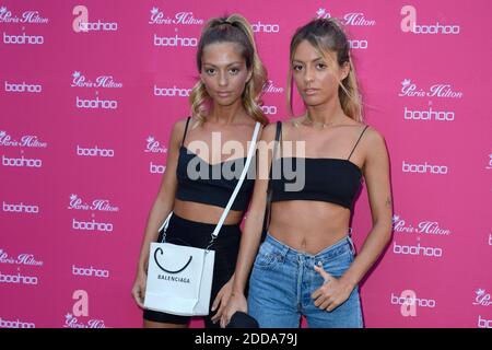 Mathilde Tantot and Pauline Tantot attending the Paris Hilton x Boohoo