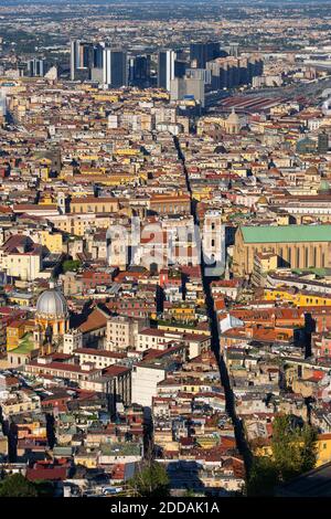 A view of Spaccanapoli street, Naples, Campania, Italy Stock Photo - Alamy