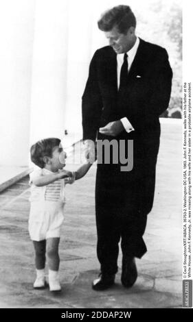 JOHN F. KENNEDY, JR. with father JOHN F. KENNEDY, 1963. Courtesy: CSU ...