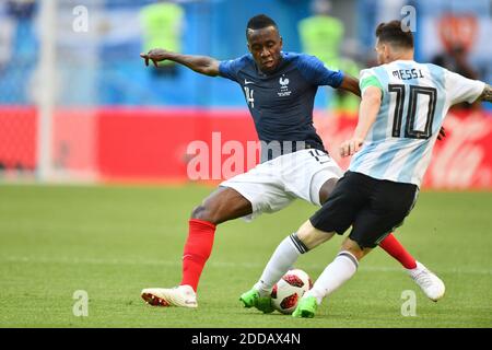 Blaise Matuidi and Lionel Messi during the 2018 FIFA World Cup Russia 1 ...