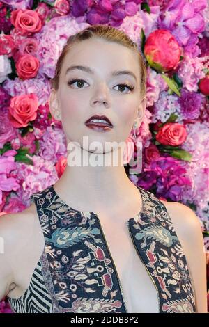 Anya Taylor-Joy attending the Schiaparelli runway show during Haute