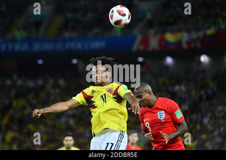 Colombia’s Johan Mojica during the 1/8 final game between Colombia and England at the 2018 FIFA World Cup in Moscow, Russia on July 3, 2018. Photo by Lionel Hahn/ABACAPRESS.COM Stock Photo