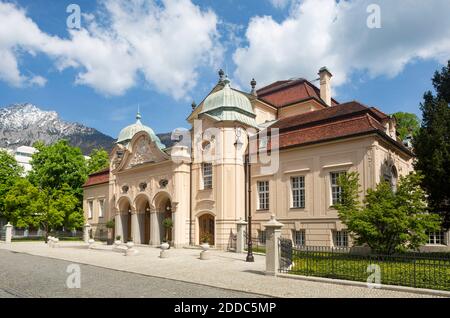 Germany, Bavaria, Bad Reichenhall, Facade of spa in Royal Spa Garden Stock Photo