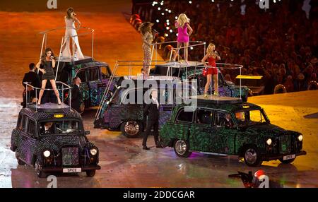 NO FILM, NO VIDEO, NO TV, NO DOCUMENTARY - The Spice Girls performed during the Closing Ceremony at Olympic Stadium during the 2012 Summer Olympic Games in London, UK, Sunday, August 12, 2012. Photo by David Eulitt/Kansas City Star/MCT/ABACAPRESS.COM Stock Photo