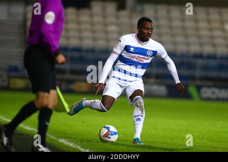 London, UK. 24th Nov, 2020. Bright Osayi-Samuel (11) of Queens Park Rangers in action during the EFL Skybet Championship match, Queens Park Rangers v Rotherham Utd at The Kiyan Prince Foundation Stadium, Loftus Road in London on Tuesday 24th November 2020. this image may only be used for Editorial purposes. Editorial use only, license required for commercial use. No use in betting, games or a single club/league/player publications. pic by Tom Smeeth/Andrew Orchard sports photography/Alamy Live news Credit: Andrew Orchard sports photography/Alamy Live News Stock Photo