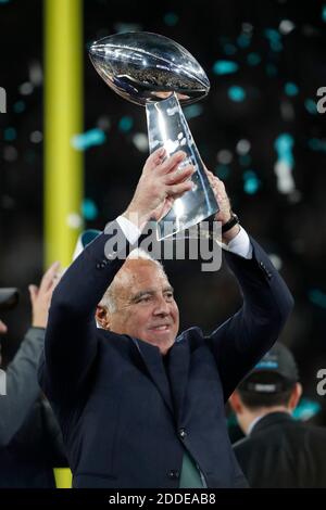 Philadelphia Eagles owner Jeffrey Lurie attends an NFL football game ...