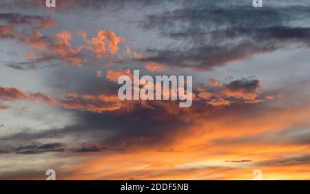 sunset sky Stock Photo