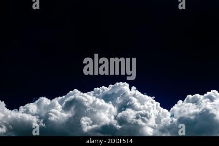 Dark and Dramatic Storm Clouds Area Background Stock Photo